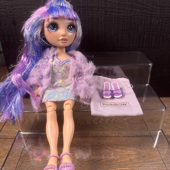 Rainbow Other - Rainbow High| Violet Willow| Series 1| Purple‎ Doll| Bonus Pair Shoes Included